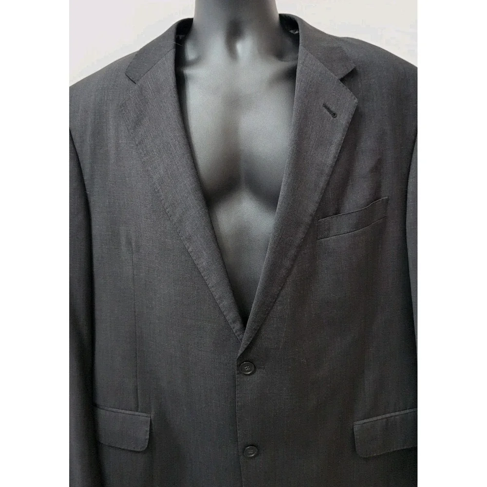 Coppley Bocelli 2113X Men's 42T Charcoal Gray Blazer 100% Wool‎